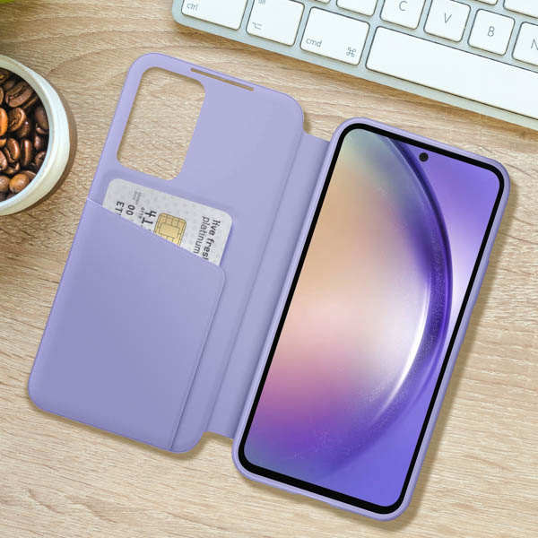 Étui Original Samsung série Smart View Wallet Case, Lavande pour ...