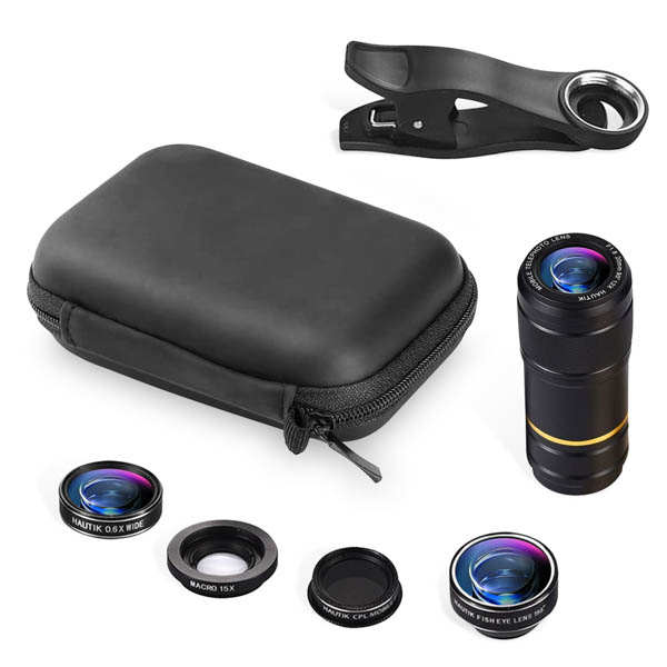 Kit D'objectif S Macro 3 En 1 Pour Téléphone Portable Avec Clip -Fisheye + Macro + Grand Angle