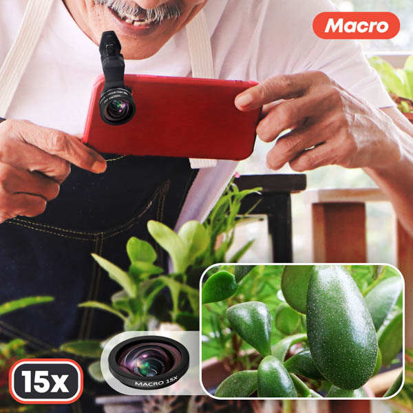 Objectif Grand Angle 160° Black Eye Wide G4 Pour Smartphone - Clip Universel, Revêtement Antireflet - Idéal Paysages, Selfies, Réseaux Sociaux