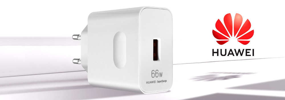 Chargeur Secteur Huawei d'Origine, USB 66W SuperCharge - Blanc