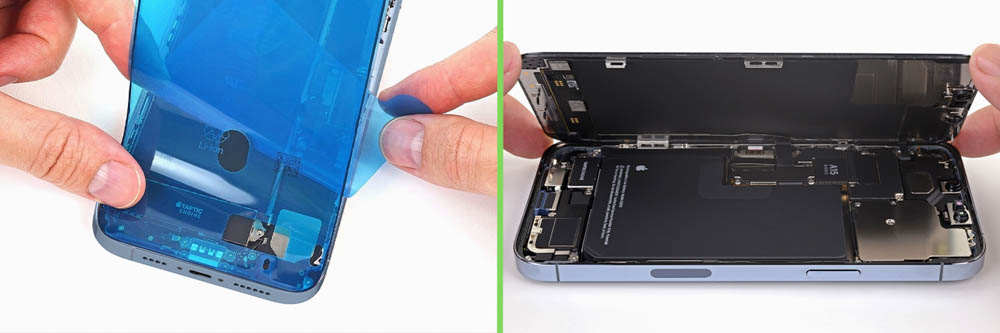 Écran LCD De Rechange Pour IPhone 13 Pro 6,1" - Compatible A2638 A2483 A2636 A2639 A2640, Tactile 3D, Noir - 4