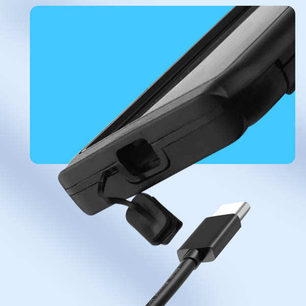 Support Guidon Smartphone Noir avec Cache connectique