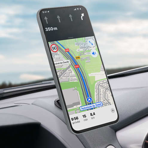 Chargeur Voiture Magsafe Support Voiture Magnétique ESR Pour IPhone MagSafe - Ventouse Puissante - 360° Réglable Support Téléphone Voiture Magnétique