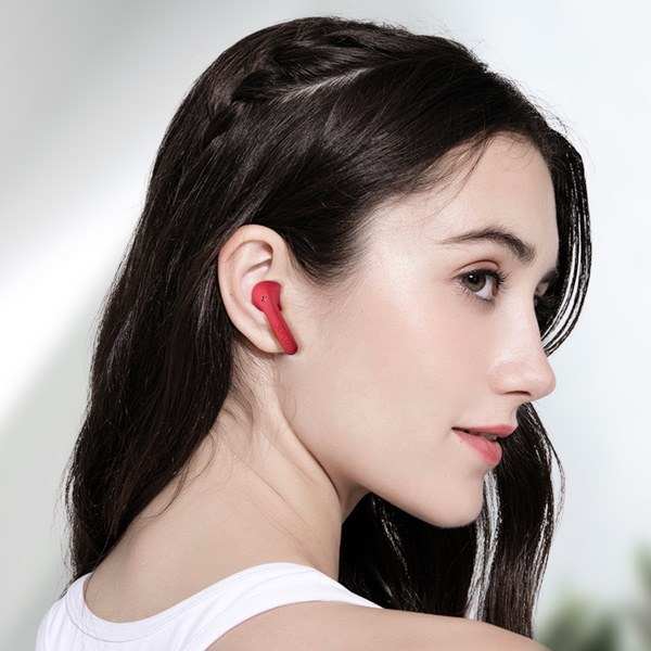 Écouteurs Sans-fil Intra-auriculaires, Bluetooth 5.3 Autonomie Totale 30 Heures, Defunc True Audio - Rouge 28 Une latence d’entrée de 50ms