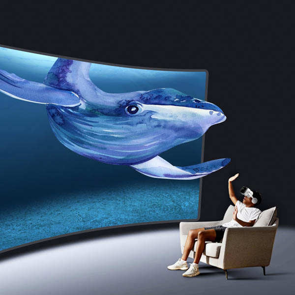 Casco VR BOBOVR Z6 per smartphone, realtà virtuale 3D con audio Bluetooth integrato bianco