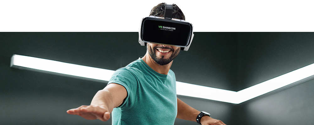 Casco VR BOBOVR Z6 per smartphone, realtà virtuale 3D con audio Bluetooth integrato bianco