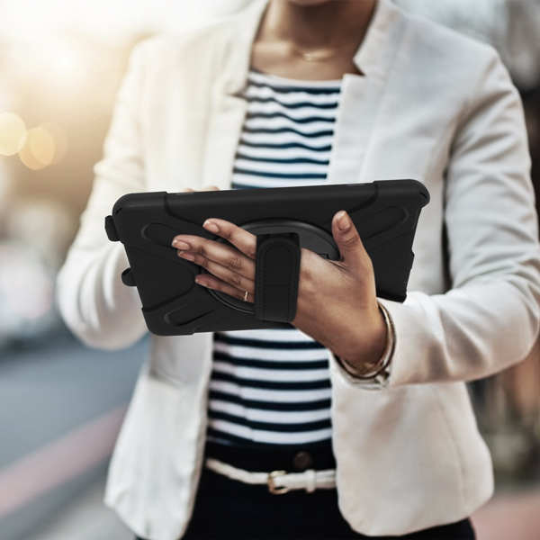 Противоударный защитный чехол с ручкой и подставкой для Microsoft Surface Go 10.1 / Go 2 – черный.