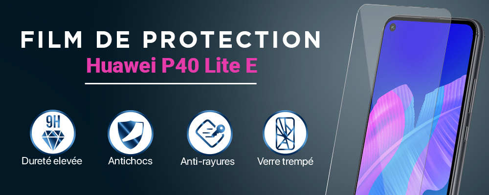 Film Protection écran Verre Trempé 9H Pour Huawei P40 Lite - Lot Neuf Sous Emballage