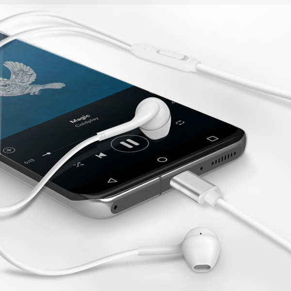 Écouteurs Filaire Intra-auriculaire USB-C Blanc Avec Micro - Fairplay 23 EMBOUTS INTRA-AURICULAIRES