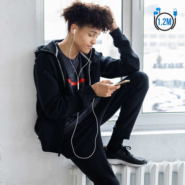 Écouteurs Filaire Intra-auriculaire USB-C Blanc Avec Micro - Fairplay 26 Bénéficiez d'un confort optimal