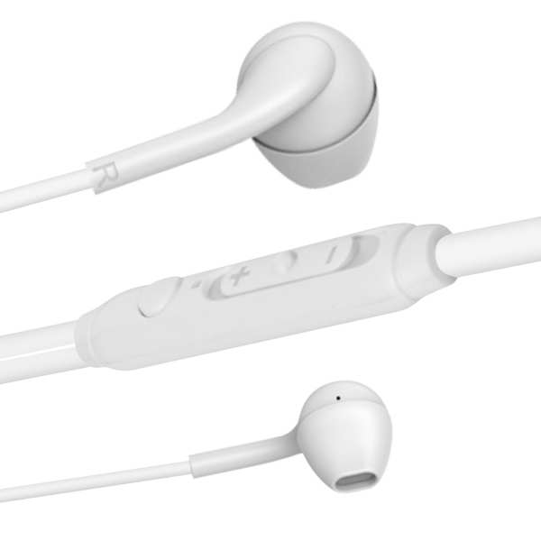 Écouteurs Filaire Intra-auriculaire USB-C Blanc Avec Micro - Fairplay 25 BOUTONS DE COMMANDE
