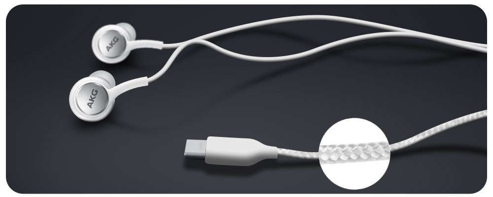 Écouteurs Samsung USB-C Sound By AKG, Kit Mains Libres - Blanc 19 Conception de haute qualité - Pour une utilisation durable