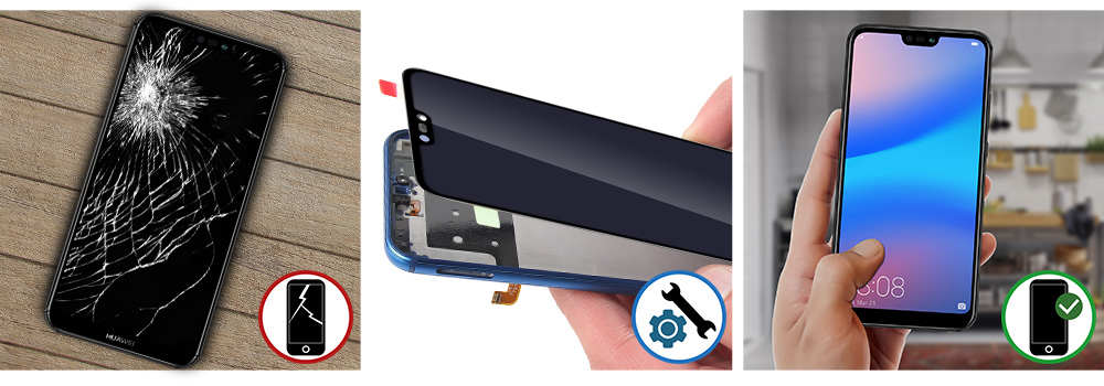 Écran + Tactile De Remplacement Pour Huawei P20 (noir) - Neuf Dans Son Emballage