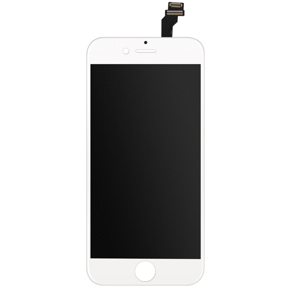 Kit écran LCD + Vitre Tactile Pour IPhone 6 BLANC - Avec Nappes Et Bouton Home, Neuf