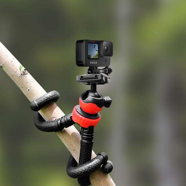 Trépied 4 En 1 Micros2u Avec Poignée Pistolet - Compatible Smartphone, GoPro, Appareil Photo, Léger Et Portable